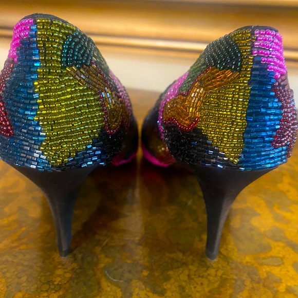 Caparros Starlight Multi Brite heels size 7.5 - Picture 6 of 7